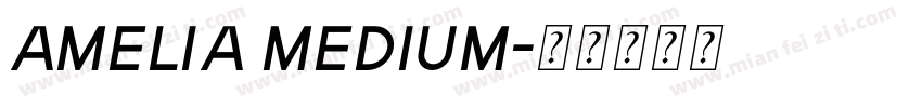 Amelia Medium字体转换